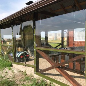 Мягкие окна цвет канта на заказ